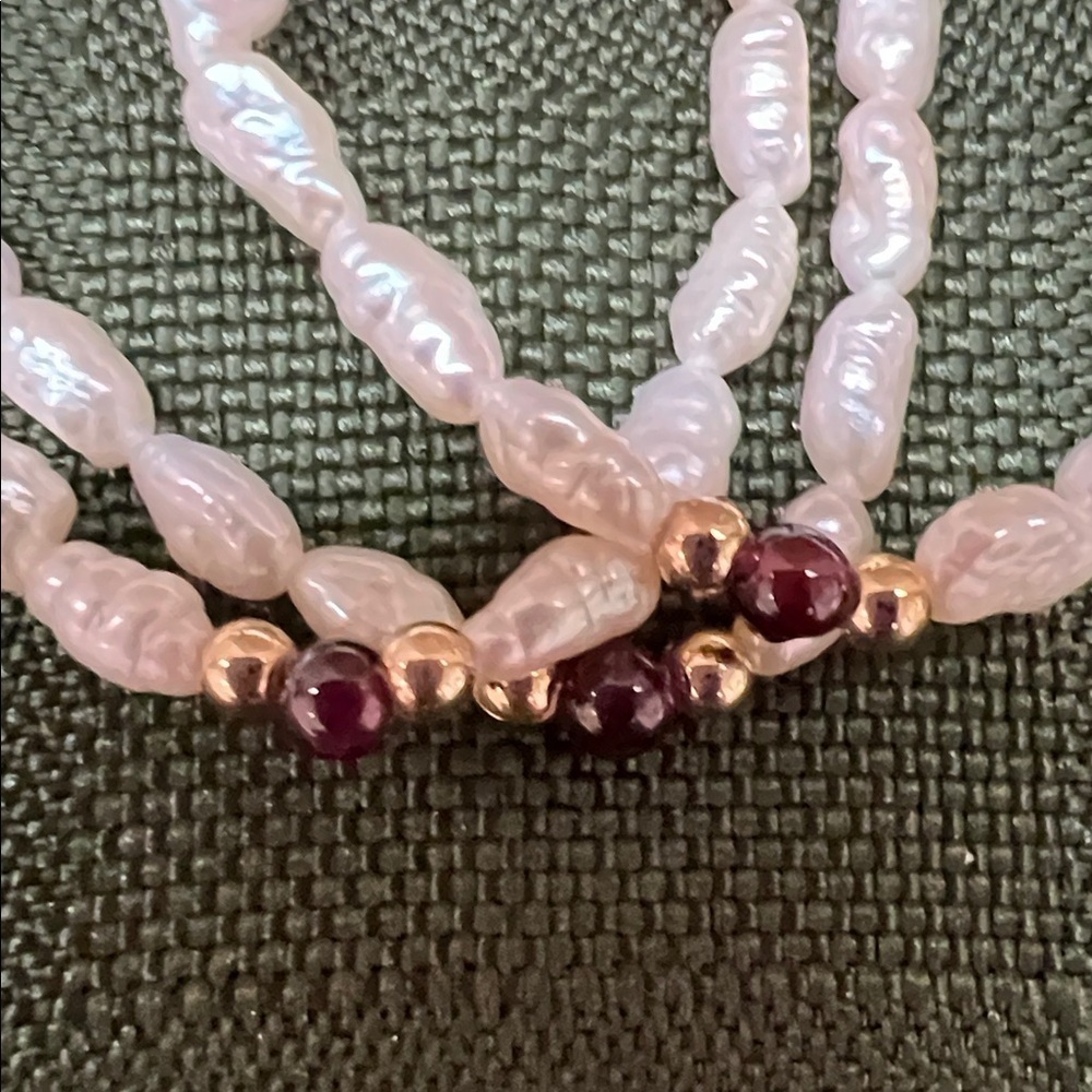 Vintage Fresh Water Pearl Jewelry Set ( includes necklace,bracelet earrings) - Picture 12 of 16